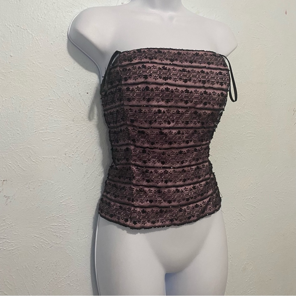 Black and pink corset